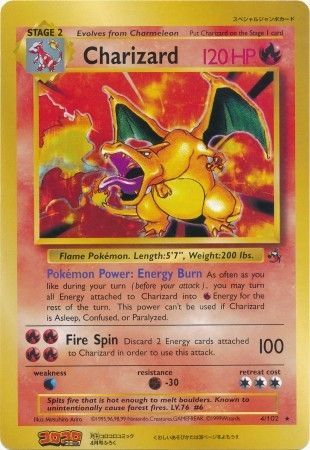 Charizard (4/102) (CoroCoro Promo) (Jumbo Card) [Base Set Unlimited] | Exor Games Bridgewater