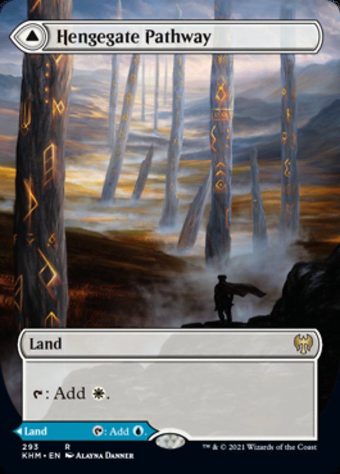 Hengegate Pathway // Mistgate Pathway (Borderless Alternate Art) [Kaldheim] | Exor Games Bridgewater