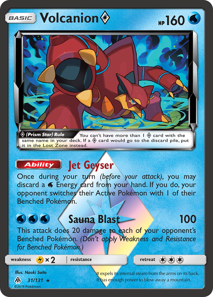 Volcanion (31/131) (Prism Star) [Sun & Moon: Forbidden Light] | Exor Games Bridgewater