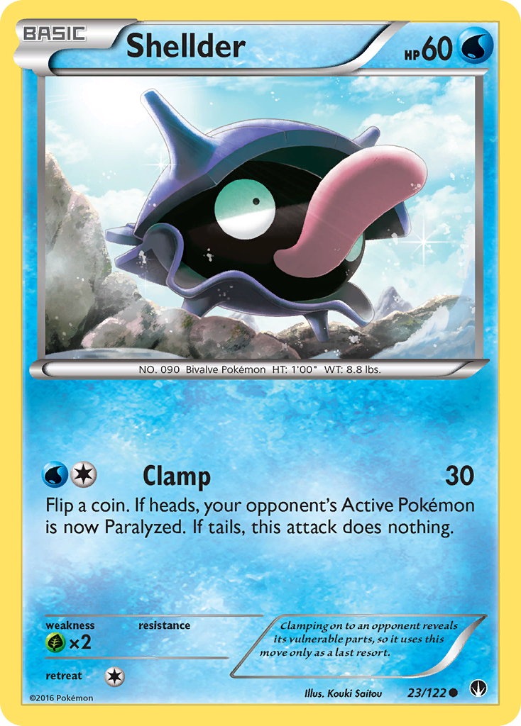 Shellder (23/122) [XY: BREAKpoint] | Exor Games Bridgewater