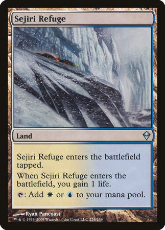 Sejiri Refuge [Zendikar] | Exor Games Bridgewater