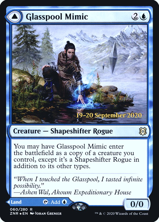 Glasspool Mimic // Glasspool Shore  [Zendikar Rising Prerelease Promos] | Exor Games Bridgewater