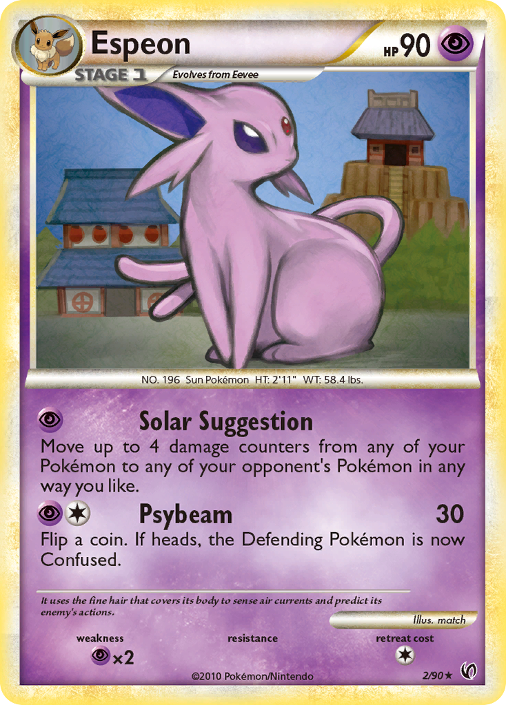 Espeon (2/90) [HeartGold & SoulSilver: Undaunted] | Exor Games Bridgewater