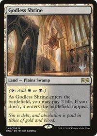 Godless Shrine [Promo Pack: Throne of Eldraine] | Exor Games Bridgewater