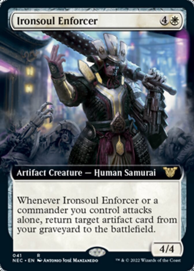 Ironsoul Enforcer (Extended) [Kamigawa: Neon Dynasty Commander] | Exor Games Bridgewater