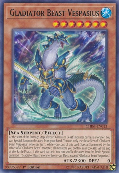 Gladiator Beast Vespasius [CHIM-EN013] Rare | Exor Games Bridgewater