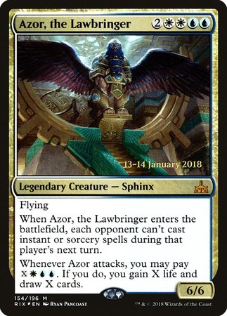 Azor, the Lawbringer [Rivals of Ixalan Promos] | Exor Games Bridgewater