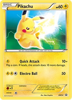 Pikachu (Non-Holo) [Black and White Promos] | Exor Games Bridgewater