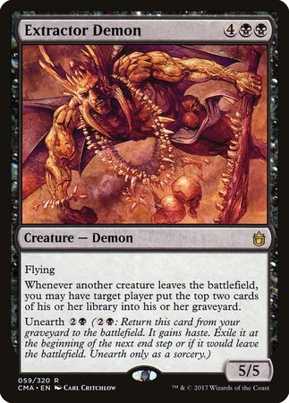 Extractor Demon [Commander Anthology] | Exor Games Bridgewater