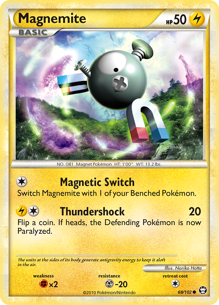 Magnemite (68/102) [HeartGold & SoulSilver: Triumphant] | Exor Games Bridgewater