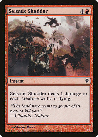 Seismic Shudder [Zendikar] | Exor Games Bridgewater