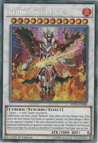 Geomathmech Final Sigma [MYFI-EN008] Secret Rare | Exor Games Bridgewater