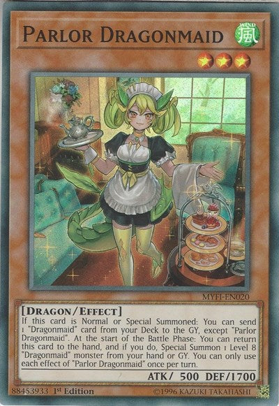 Parlor Dragonmaid [MYFI-EN020] Super Rare | Exor Games Bridgewater