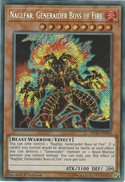 Naglfar, Generaider Boss of Fire [MYFI-EN030] Secret Rare | Exor Games Bridgewater