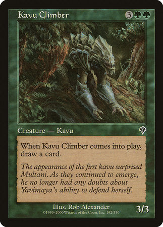 Kavu Climber [Invasion] | Exor Games Bridgewater