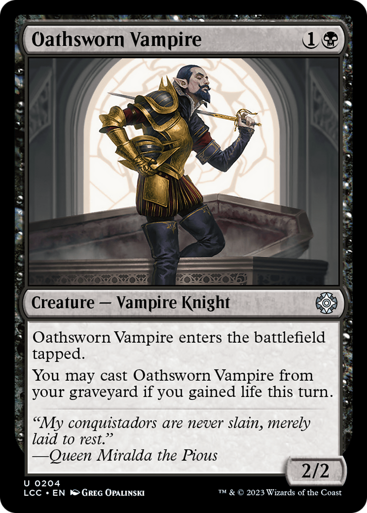 Oathsworn Vampire [The Lost Caverns of Ixalan Commander] | Exor Games Bridgewater