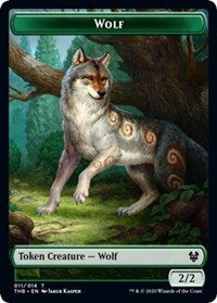 Wolf Token [Theros Beyond Death] | Exor Games Bridgewater