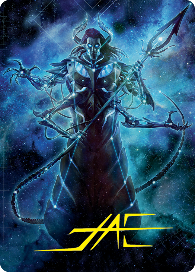 Heliod, the Warped Eclipse Art Card (Gold-Stamped Signature) [March of the Machine Art Series] | Exor Games Bridgewater