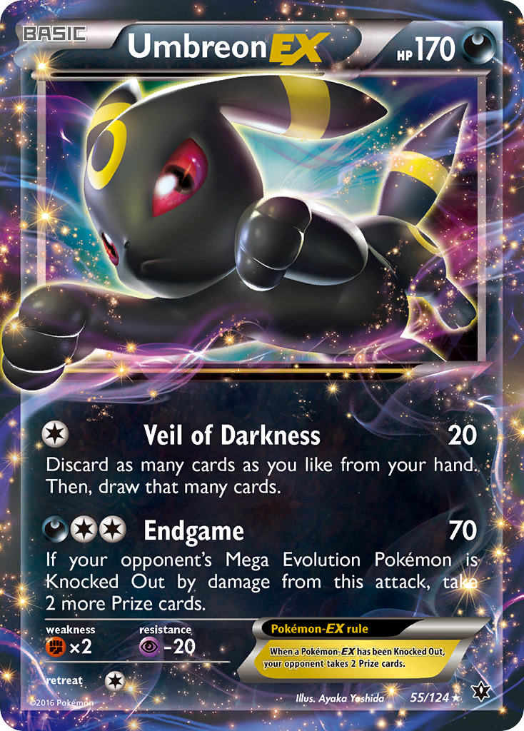 Umbreon EX (55/124) [XY: Fates Collide] | Exor Games Bridgewater