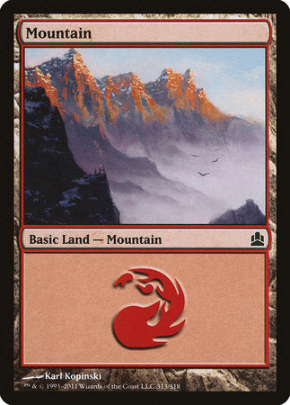 Mountain (313) [Commander 2011] | Exor Games Bridgewater