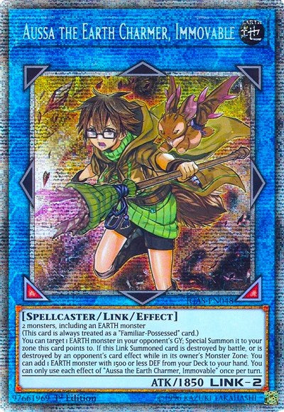 Aussa the Earth Charmer, Immovable (Starlight Rare) [IGAS-EN048] Starlight Rare | Exor Games Bridgewater