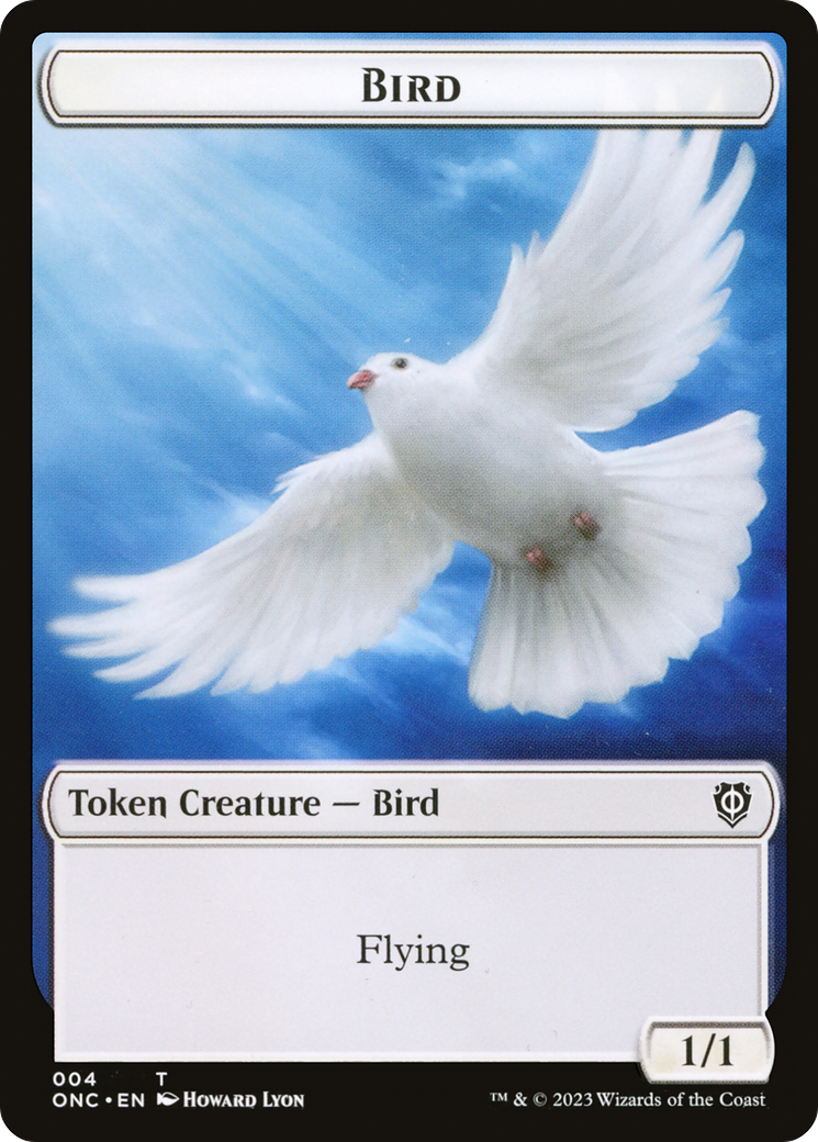 Bird // Cat Double-Sided Token [Phyrexia: All Will Be One Commander Tokens] | Exor Games Bridgewater