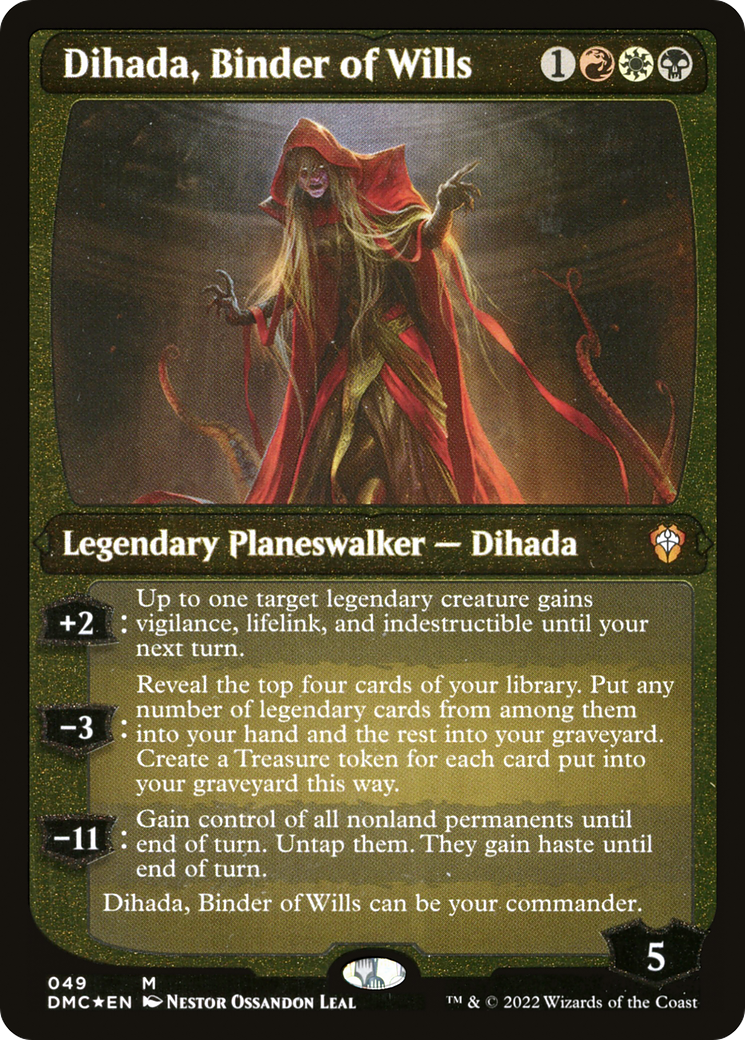 Dihada, Binder of Wills (Showcase Display Commander) [Dominaria United Commander] | Exor Games Bridgewater