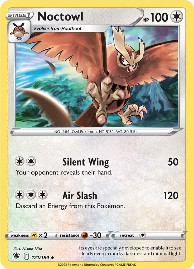 Noctowl (121/189) [Sword & Shield: Astral Radiance] | Exor Games Bridgewater