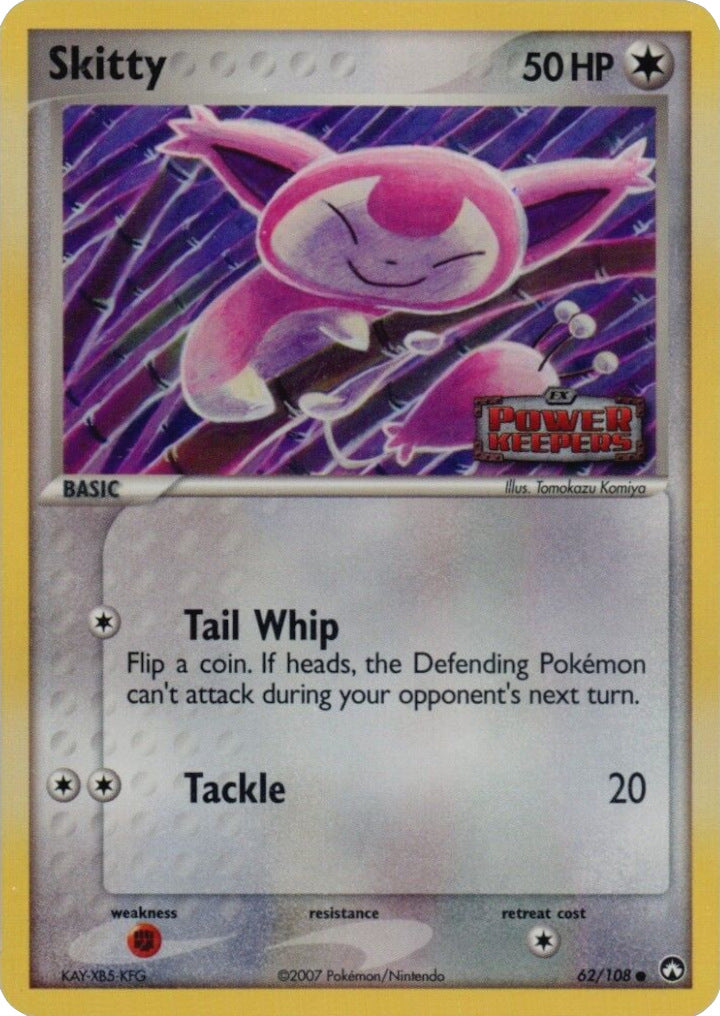 Skitty (62/108) (Stamped) [EX: Power Keepers] | Exor Games Bridgewater