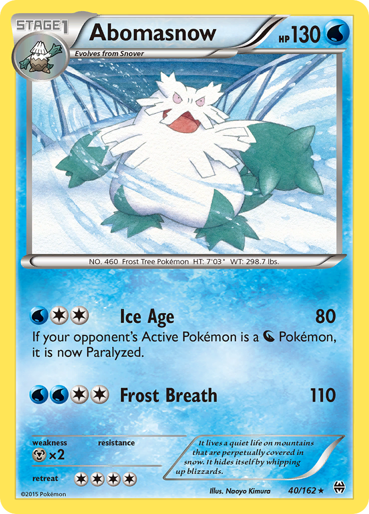 Abomasnow (40/162) [XY: BREAKthrough] | Exor Games Bridgewater