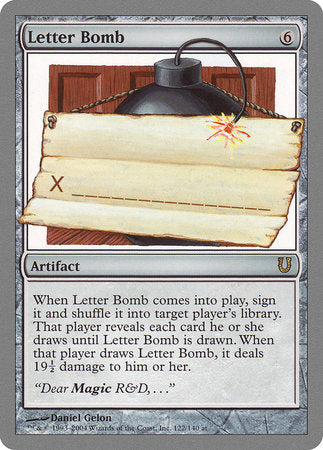 Letter Bomb [Unhinged] | Exor Games Bridgewater