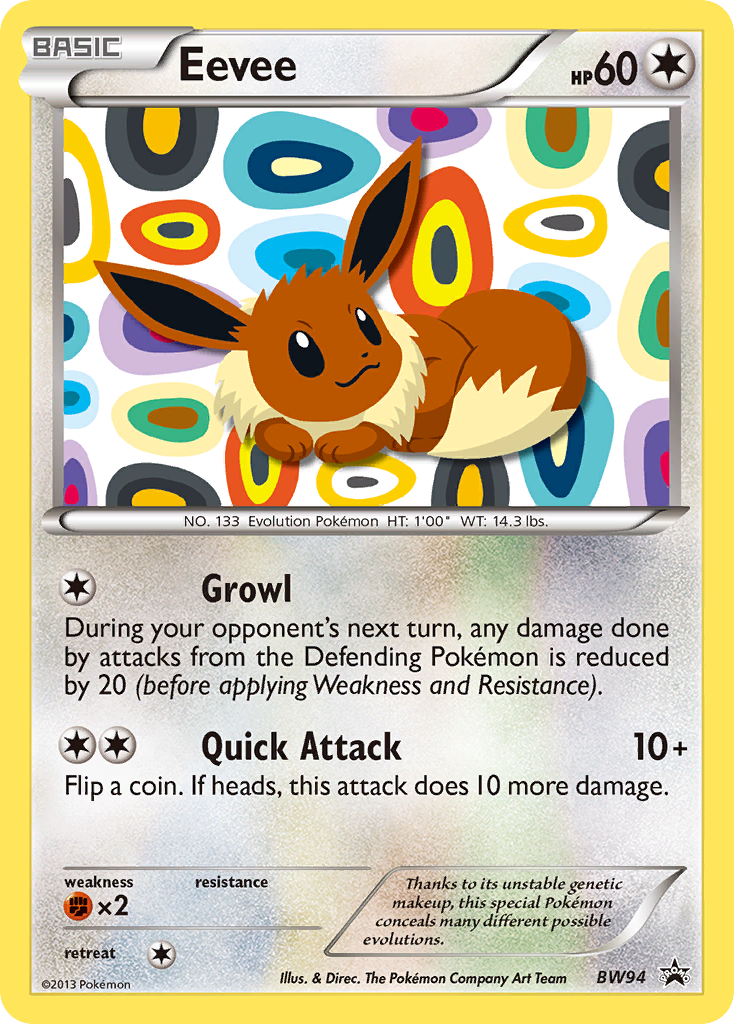 Eevee (BW94) [Black & White: Black Star Promos] | Exor Games Bridgewater