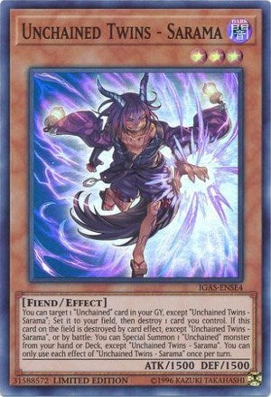 Unchained Twins - Sarama [IGAS-ENSE4] Super Rare | Exor Games Bridgewater