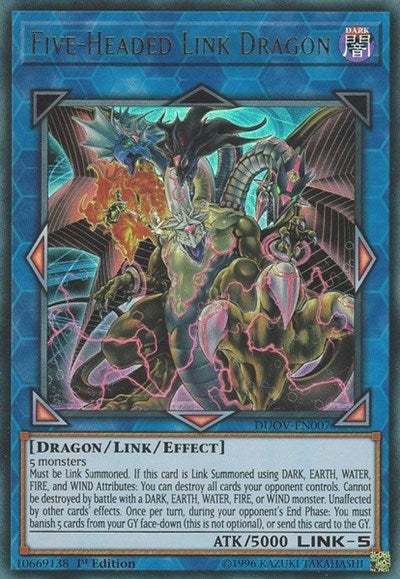 Five-Headed Link Dragon [DUOV-EN007] Ultra Rare | Exor Games Bridgewater