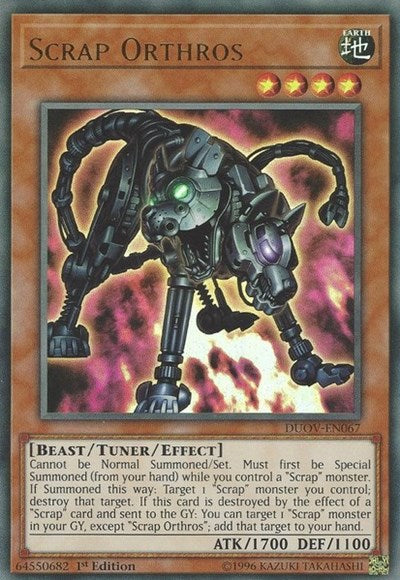 Scrap Orthros [DUOV-EN067] Ultra Rare | Exor Games Bridgewater