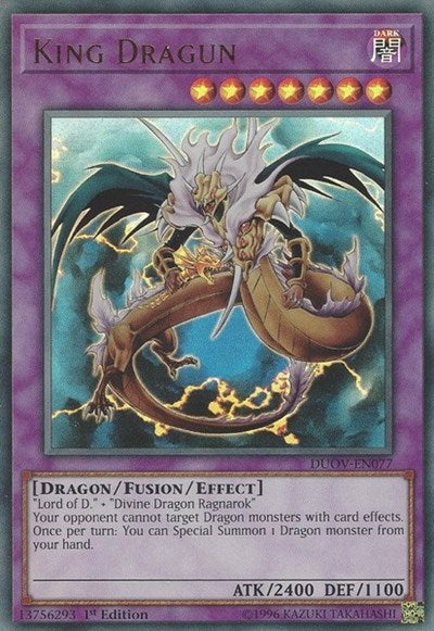 King Dragun [DUOV-EN077] Ultra Rare | Exor Games Bridgewater