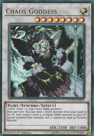 Chaos Goddess [DUOV-EN079] Ultra Rare | Exor Games Bridgewater