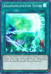 Adamancipator Signs [SESL-EN011] Super Rare | Exor Games Bridgewater
