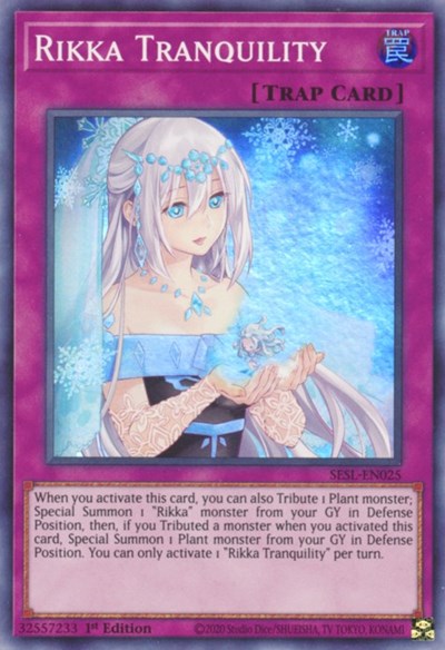 Rikka Tranquility [SESL-EN025] Super Rare | Exor Games Bridgewater