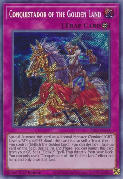 Conquistador of the Golden Land [SESL-EN034] Secret Rare | Exor Games Bridgewater