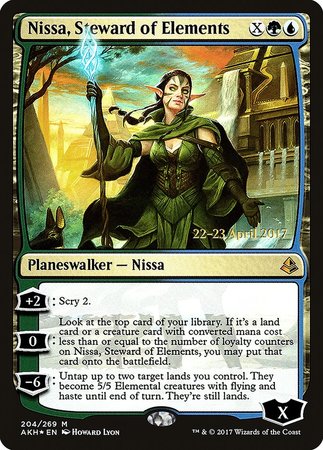 Nissa, Steward of Elements [Amonkhet Promos] | Exor Games Bridgewater