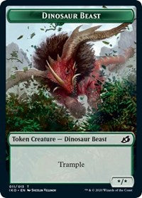 Dinosaur Beast Token [Ikoria: Lair of Behemoths] | Exor Games Bridgewater