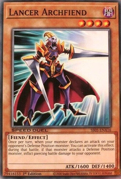 Lancer Archfiend [SS05-ENA16] Common | Exor Games Bridgewater