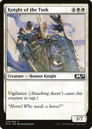 Knight of the Tusk [Core Set 2019] | Exor Games Bridgewater