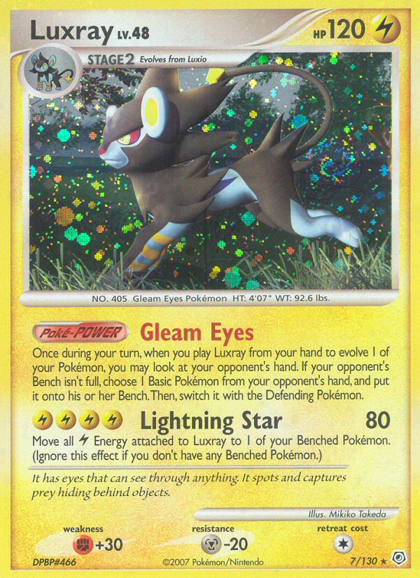 Luxray (7/130) [Diamond & Pearl: Base Set] | Exor Games Bridgewater