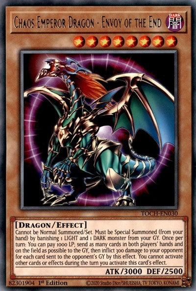 Chaos Emperor Dragon - Envoy of the End [TOCH-EN030] Rare | Exor Games Bridgewater