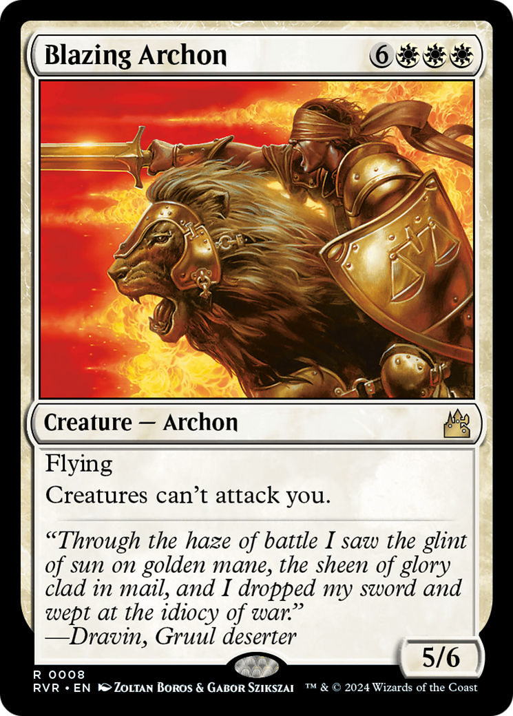 Blazing Archon [Ravnica Remastered] | Exor Games Bridgewater