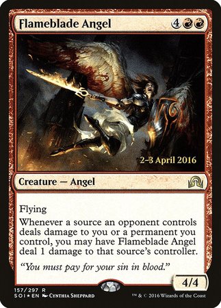 Flameblade Angel [Shadows over Innistrad Promos] | Exor Games Bridgewater