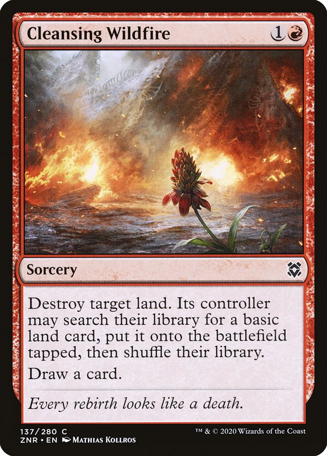 Cleansing Wildfire [Zendikar Rising] | Exor Games Bridgewater