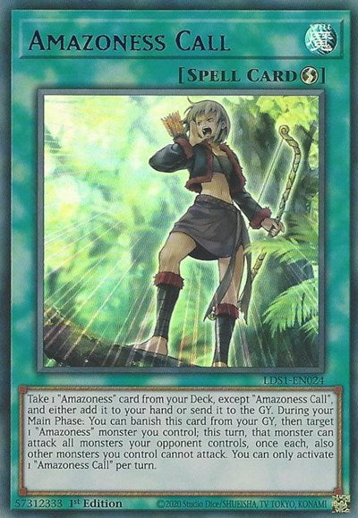 Amazoness Call (Blue) [LDS1-EN024] Ultra Rare | Exor Games Bridgewater